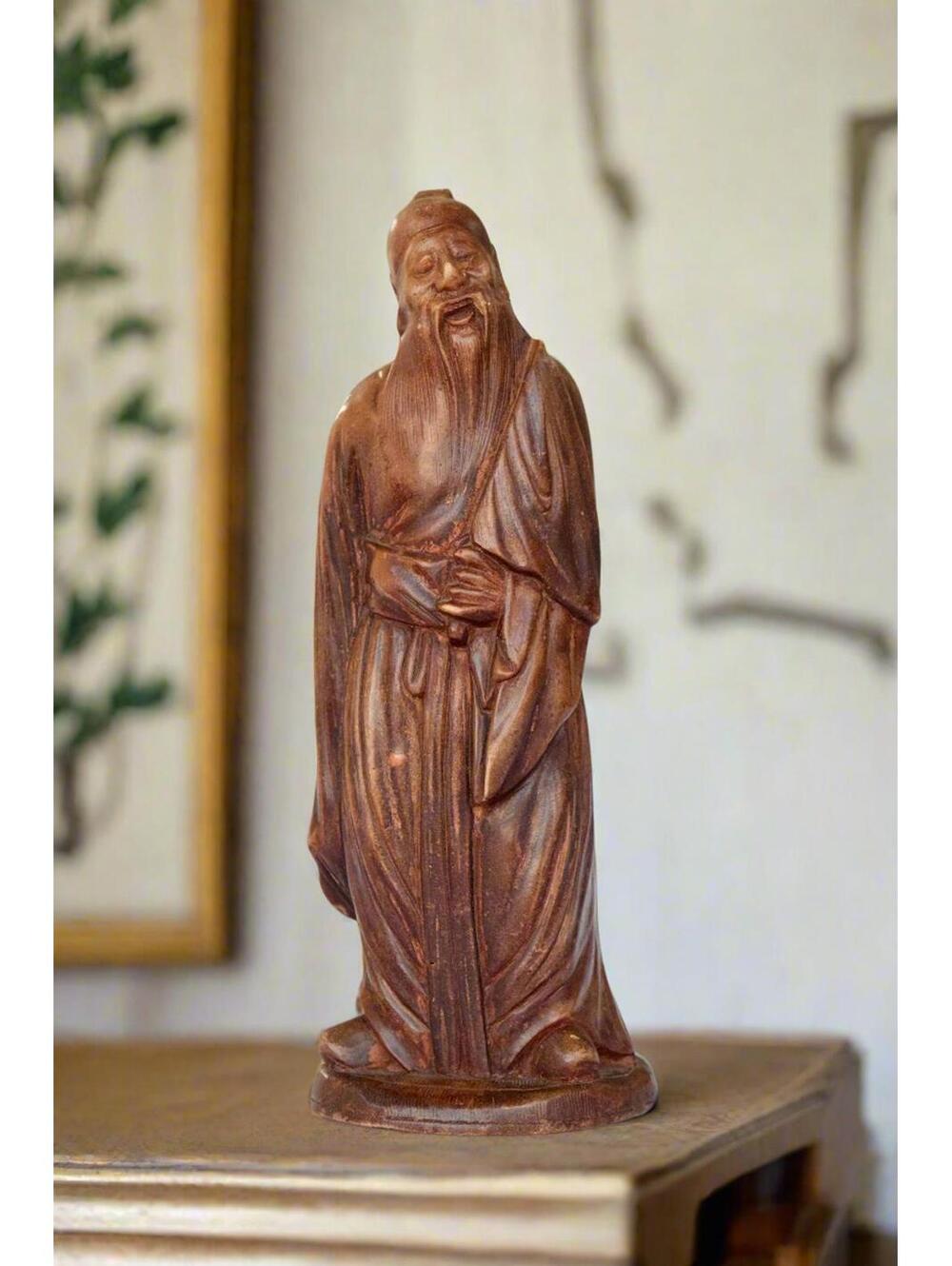 Chinese Sage Wooden Figure
